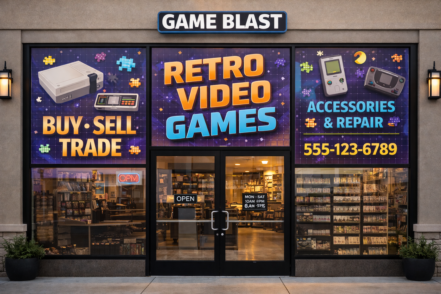 Game Store Window Display