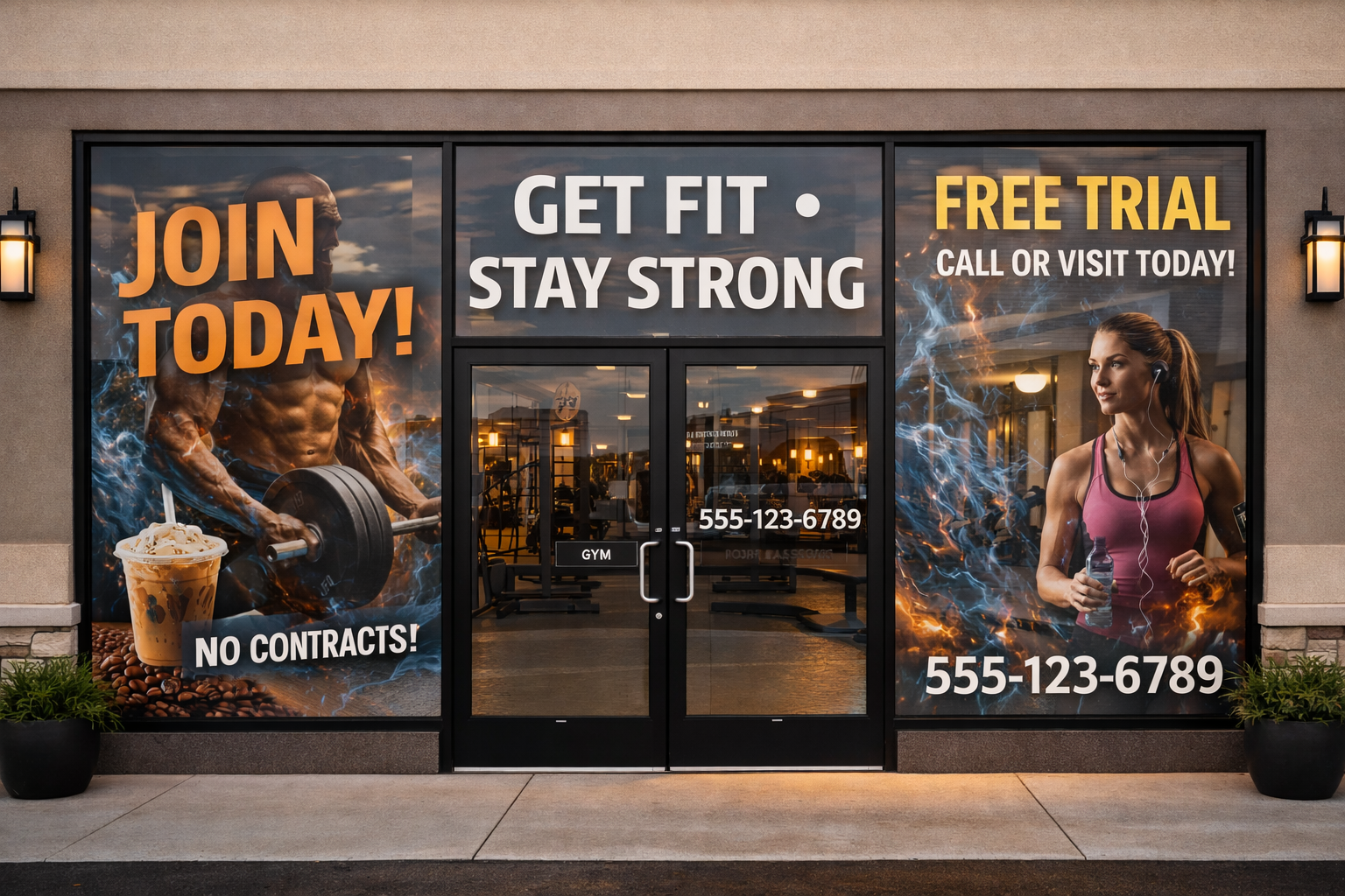 Gym Storefront Graphics